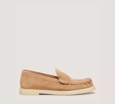 Stuart Weitzman Blake Loafer In Camel & Cream