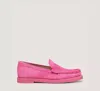 Stuart Weitzman Blake Loafer In Fuchsia