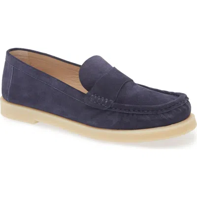 Stuart Weitzman Blake Loafer In Nice Blue