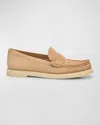 STUART WEITZMAN BLAKE LUXE SUEDE SLIP-ON LOAFERS