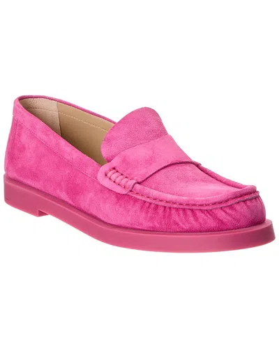 Stuart Weitzman Blake Suede Loafer In Multi