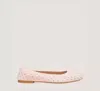 Stuart Weitzman Bling Ballet Flat The Sw Outlet In Rosewater Pink