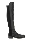 Stuart Weitzman High Boots With Round Toe And Block Heel In Black