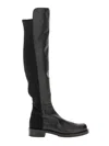 Stuart Weitzman Omens Black 5050 Bold Over-the-knee Leather Boots Eur 39.5 / 6.5 Uk