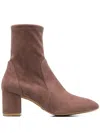 Stuart Weitzman Yulianna Suede Boot In Purple