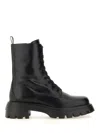 Stuart Weitzman Emerson Leather Ranger Booties In Black