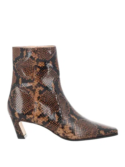 Stuart Weitzman Boot Stassi Zipper In Brown