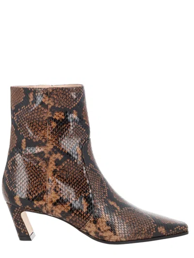 Stuart Weitzman Boot Stassi Zipper In Brown