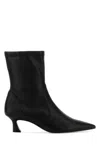 Stuart Weitzman Black Stuart Power Pump Booties In Black