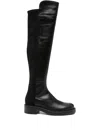 Stuart Weitzman Keelan Microstretch And Leather Over-the-knee Boots In Animal Print