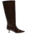 Stuart Weitzman 50mm Naomi Boots In Beige
