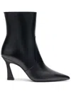 Stuart Weitzman Zippered Short Boots In Black