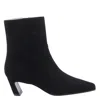 Stuart Weitzman Stassi 50 Zip Ankle Boots In Black