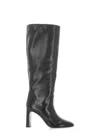 Stuart Weitzman Babette Tubo 85 Leather Knee-high Boots In Black