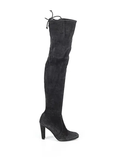 Pre-owned Stuart Weitzman Boots In Black