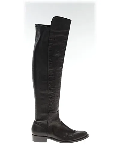 Pre-owned Stuart Weitzman Boots In Black