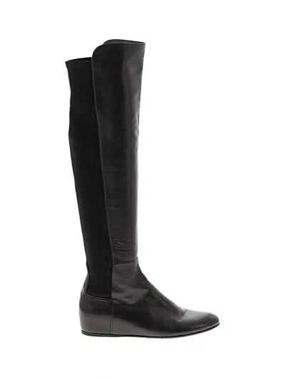 Pre-owned Stuart Weitzman Boots In Black