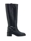 Stuart Weitzman Biker Jax Knee-high In Black