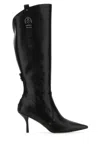 Stuart Weitzman Maverick 75 Leather Knee Boots In Black