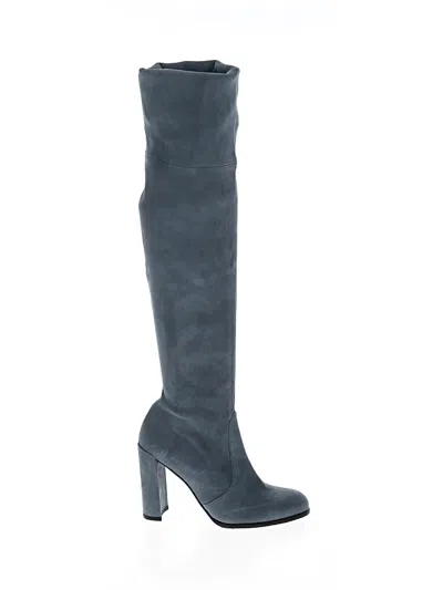 Pre-owned Stuart Weitzman Boots In Blue