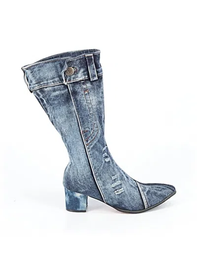 Pre-owned Stuart Weitzman Boots In Blue