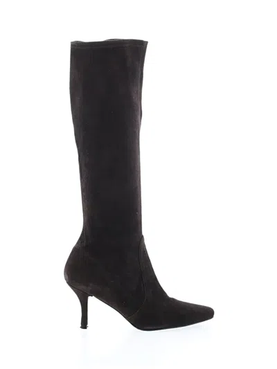 Pre-owned Stuart Weitzman Boots In Brown