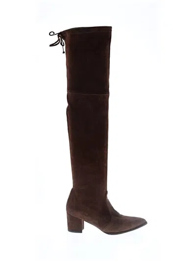 Pre-owned Stuart Weitzman Boots In Brown