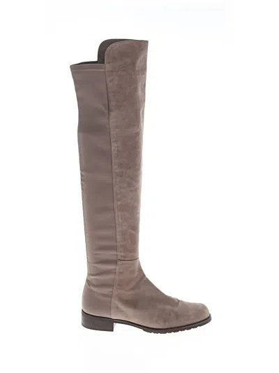 Pre-owned Stuart Weitzman Boots In Brown