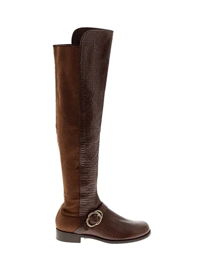 Pre-owned Stuart Weitzman Boots In Brown