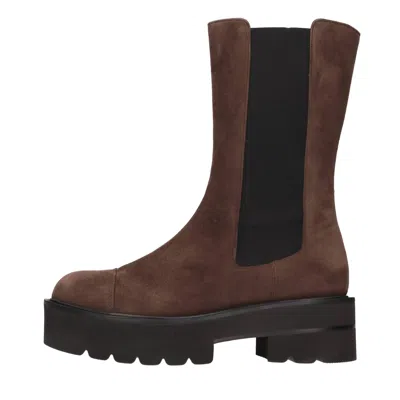 Stuart Weitzman Boots Brown In Marrone Scuri