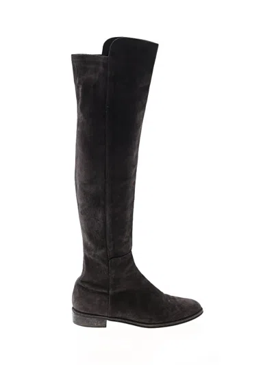 Pre-owned Stuart Weitzman Boots In Gray