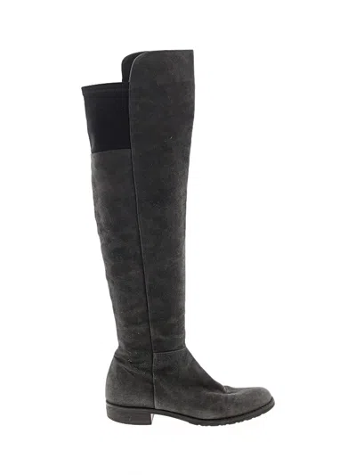 Pre-owned Stuart Weitzman Boots In Gray