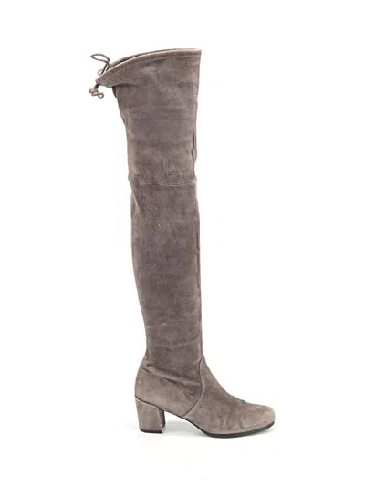 Pre-owned Stuart Weitzman Boots In Gray