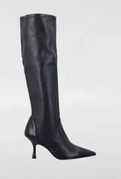 Stuart Weitzman Woman Boot Black Size 9.5 Soft Leather In Multicolor