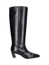 Stuart Weitzman Leather Knee-high Boots In Black