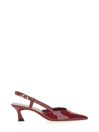 STUART WEITZMAN STUART WEITZMAN BORDEAUX LEATHER SANDALS