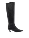 Stuart Weitzman 50mm 5050 Vinnie Sculptural-heel Boots In Black