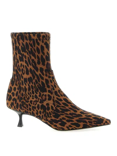 Stuart Weitzman Naomi Ankle Boots In Animal Print
