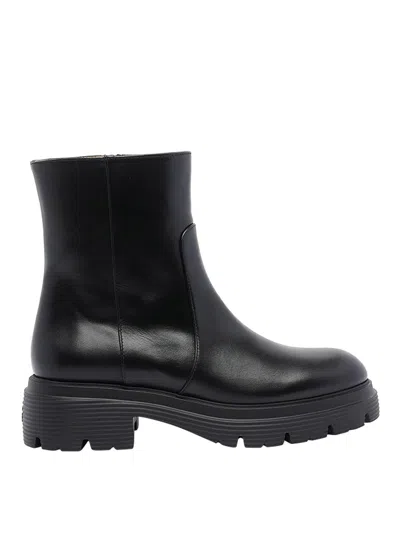 Stuart Weitzman Black Hudson Booties