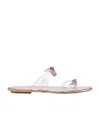 Stuart Weitzman Bow-detail Embellished Sandals In Pink