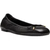 Stuart Weitzman Bow Flat In Black