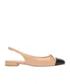 Stuart Weitzman Women's Sleek Bow Slingback Flats In Nude