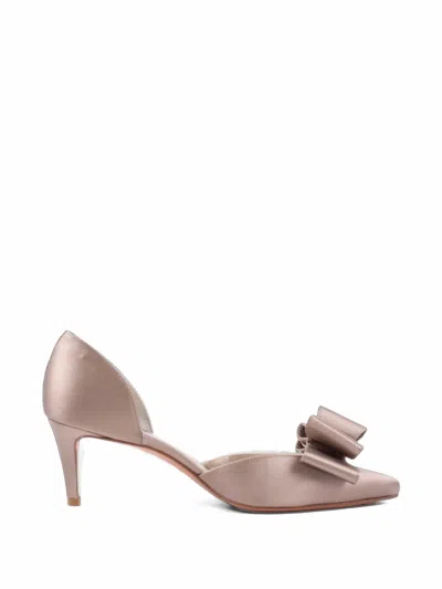 Stuart Weitzman Bow-detail Pointed-toe Pumps In Pink