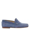 Stuart Weitzman Slip-on Loafers Suede Rubber Sole In Blue