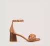 Stuart Weitzman Braida 75 Sandal The Sw Outlet In Tan & Walnut