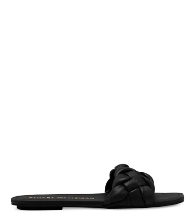 Stuart Weitzman Braida Flat Slide The Sw Outlet In Black