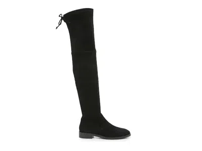Pre-owned Stuart Weitzman Brand  Over The Knee Boots Black Suede Size 6.5
