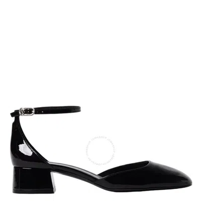 Stuart Weitzman Bria 35 Block Heel Pumps In Black