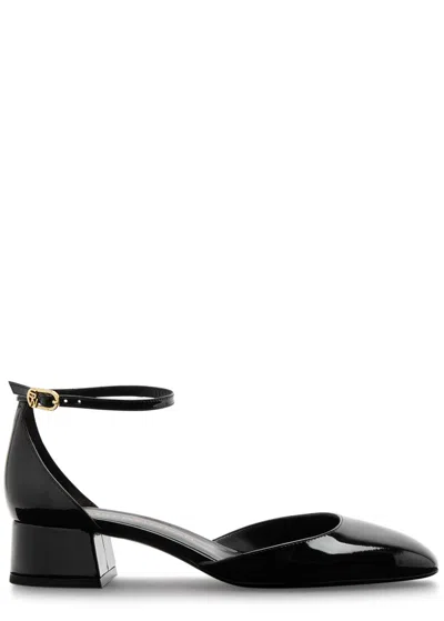 Stuart Weitzman Bria 35 Patent Leather Pumps In Black