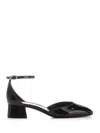 Stuart Weitzman Bria 35 Block Heel Pumps In Black